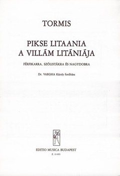 A villam litaniaja ferfikarra, szolistakra es nagydobra