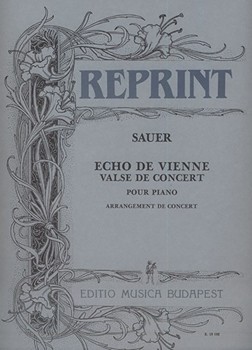 Echo de Vienne. Valse de concert (version for concert)