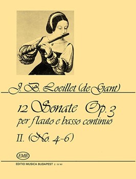 12 Sonatas for Flute and Basso Continuo, op. 3 Vol.2 No. 4-6.