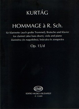 Hommage a R. Schumann for clarinet (also bass drum), viola and piano