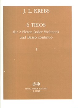 6 Trios fur 2 Floten (oder Violinen) und Basso Continuo Vol.1