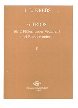 6 Trios fur 2 Floten (oder Violinen) und Basso Continuo Vol.2