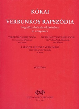 Verbunkos rhapsody for violin/viola/clarinet and piano