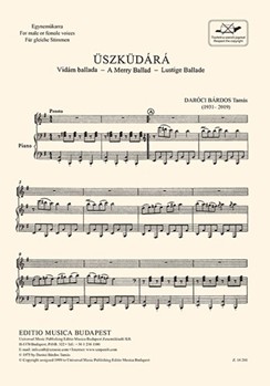 Uszkudara - A Merry Ballad for male or female voices