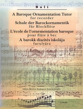 A Baroque Ornamentation Tutor for recorder