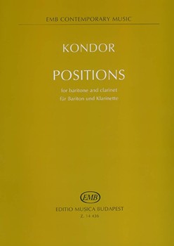 Positions for baritone and clarinet on poems by Albert Ehrenstein and Anonymus (XVI. c.)