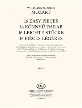 16 Easy Pieces For three violins and cello or stringquartet or children-s string orchestra