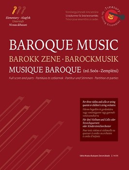 Baroque Music For three violins and cello or string quartet or children-s string orchestra (score and parts)