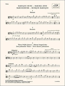 Baroque Music For three violins and cello or string quartet or children-s string orchestra