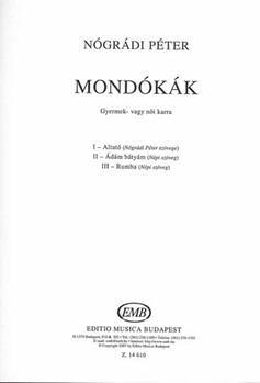 Mondokak gyermek- vagy noi karra