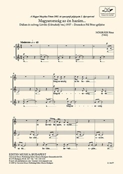 Magyarorszag az en hazam... Dallam es szoveg: Lovete (Udvarhely vm.) 1937 - Domokos Pal Peter gyujtese