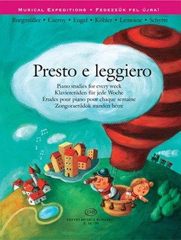 Presto e leggiero Piano studies for every week (Burgmuller, Czerny, Engel, Kohler, Lemoine, Schytte)