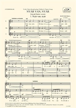 Nyar van, nyar for children's choir