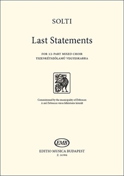 Last Statements for 12-part mixed choir