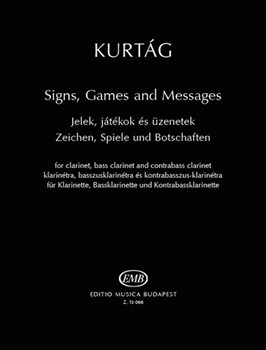 Signs, Games and Messages for clarinet, bass clarinet and contrabass clarinet