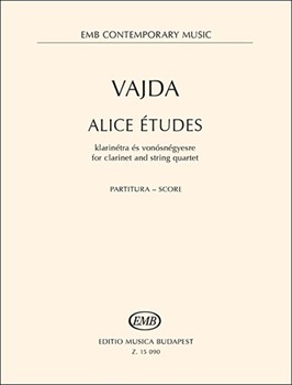 Alice etudes for clarinet and string quartet