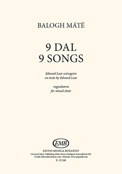 9 Songs on texts by Edward Lear for mixed choir