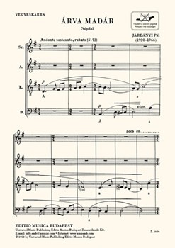 Arva madar. Folksong