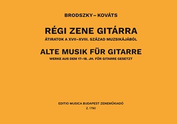 OLD MUSIC FOR GUITAR 17th and 18th century music