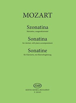 Sonatina for clarinet, with piano accompaniment Transcription based on Divertimento No. 4 (KV 439b)