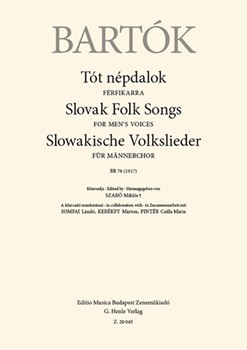 Slovak Folk Songs for Men's Voices, BB 78 (1917)