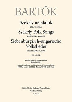 Szekely Folk Songs for Men's Voices, BB 106 (1932)