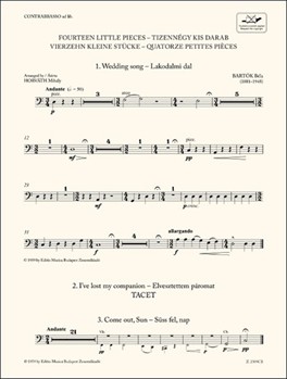 14 Little Pieces For three violins and cello or string quartet or youth string orchestra