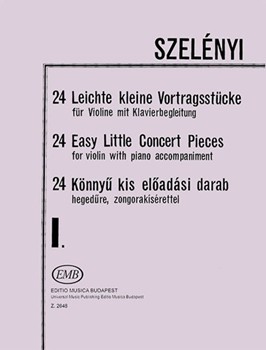 24 Easy Little Concert Pieces Vol.1 for violin with piano accompaniment in the I-III. position