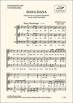 Dana-dana Dance melody from Bacska from L. Kiss's collection
