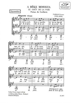 A beke mosolya (La gout de la paix)