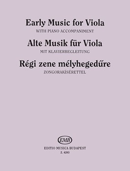EARLY MUSIC FOR VIOLA Music of the 17-18. centuries