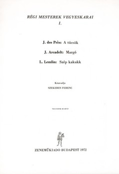 Old Masters' Mixed Choruses Vol.1