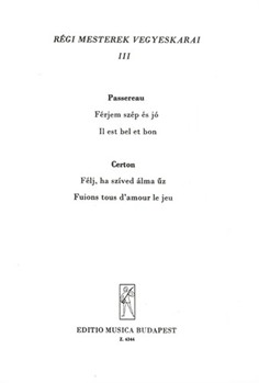 Old Masters' Mixed Choruses Vol.3