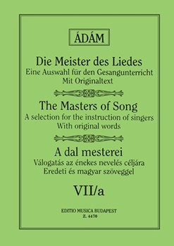 THE MASTERS OF SONG Vol.7/a Songs by Mozart, Beethoven, Mendelssohn and Schumann for High Voice
