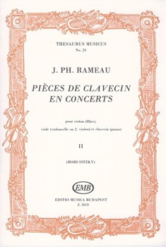 Pieces de clavecin en concerts Vol.2 pour violon (flute), viole (violoncelle ou 2. violon) et clavecin.