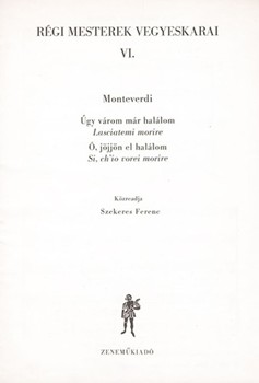 Old Masters' Mixed Choruses Vol.6
