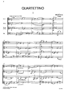 Quartettino for junior string quartet