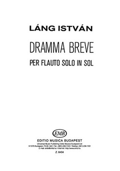 Dramma breve per flauto solo in Sol