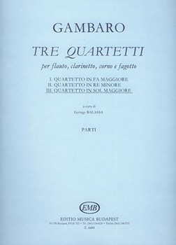 Tre quartetti per flauto, clarinetto, coro e fagotto III. Quartetto in sol maggiore