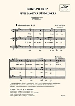 Icike-picike Szvit magyar nepdalokra