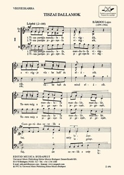 Tiszai dallamok. Three folksongs