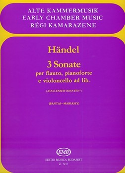 3 sonate per flauto, pianoforte e violoncello ad. lib.