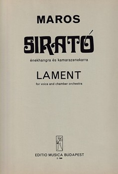 Lament for soprano and chamber orchestra