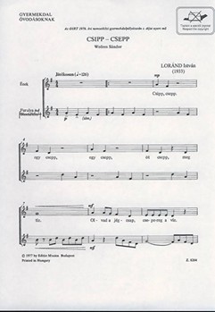 Csipp-csepp Gyermekdal ovodasoknak