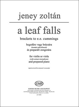 A Leaf Falls for violin or viola (with contact microphone) and prepared piano