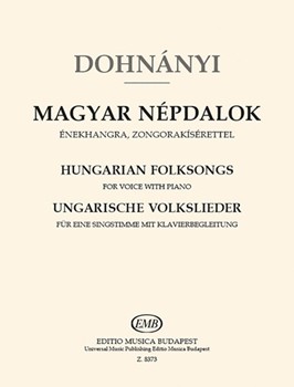 Hungarian Folksongs for voice with piano accompaniment