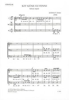 Kit kene elvenni Szekely nepdal