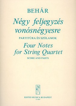 Four Notes for String Quartet
