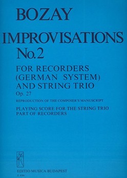 Improvisations No. 2 for recorders and string trio