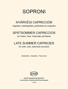Late Summer Caprices for violin, viola, violoncello and piano